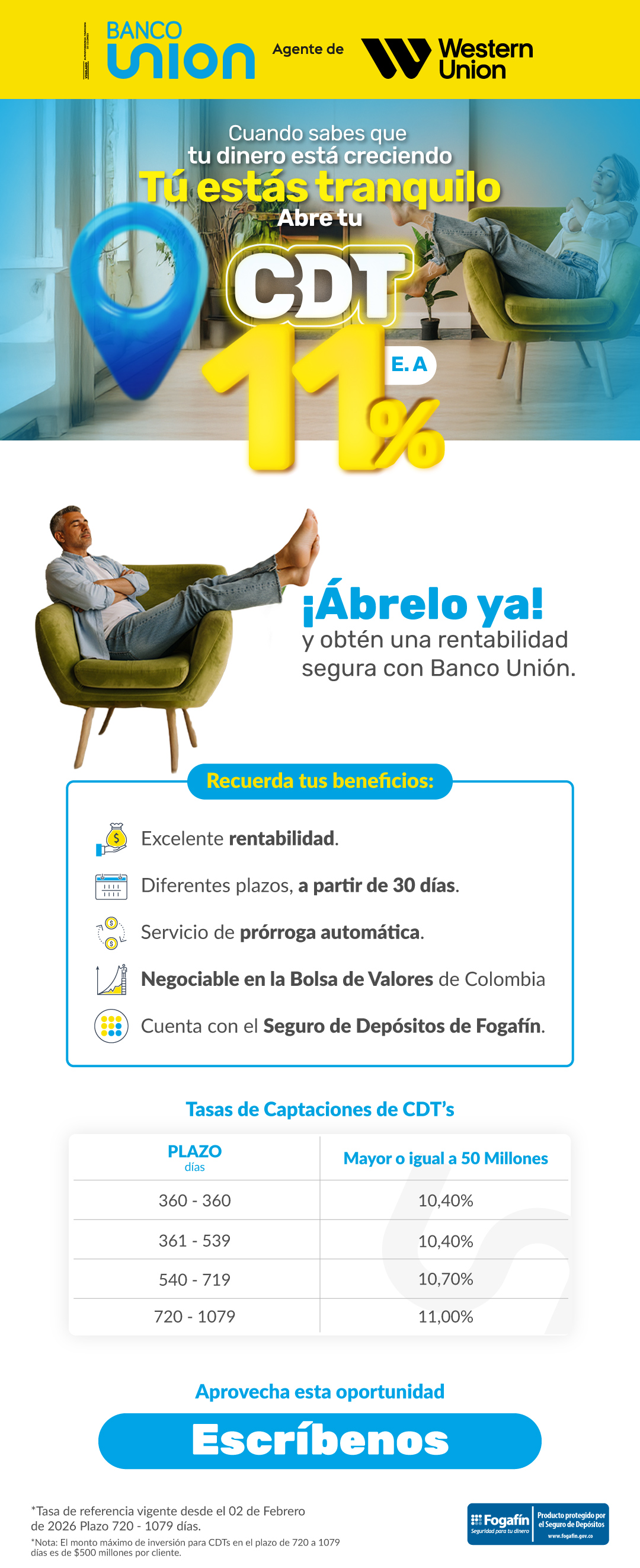 CDT colombia banco union CDT colombia banco union